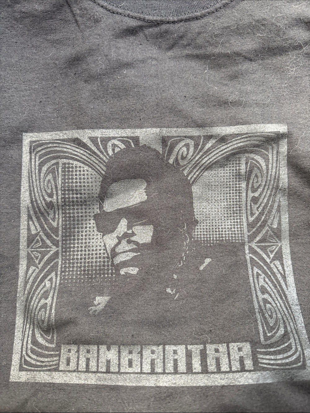 **RARE 90s Vintage” NWOT Afrikka Bambaataa Black on Black Tee Shirt Beefy T XL